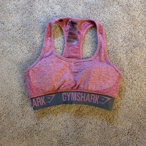 Gymshark Pink And Gray Sports Bra, M